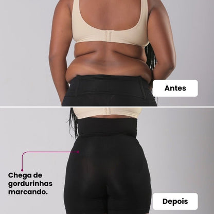 Body Shaper Canelado + Bermuda Up Shaper - Combo Irresistível