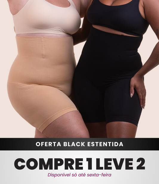2 Up Shapers - Bermudas Modeladoras que Não Enrolam - Compre 1 Leve 2