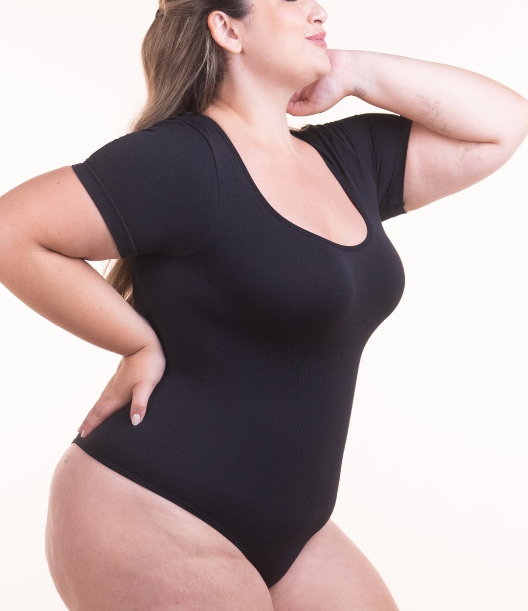 Body Confort - Body de Manga Curta Sem Costura