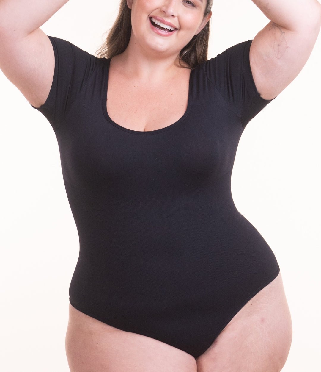 Body Confort - Body de Manga Curta Sem Costura