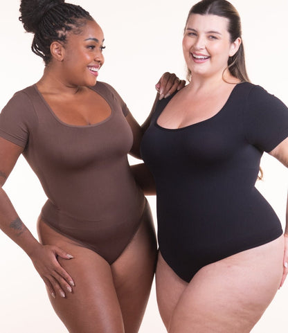 Body Confort - Body de Manga Curta Sem Costura