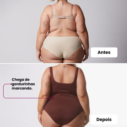 Body Shaper Canelado + Bermuda Up Shaper - Combo Irresistível