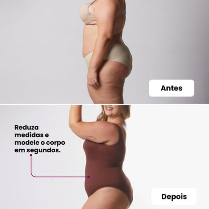 Body Shaper Canelado + Bermuda Up Shaper - Combo Irresistível