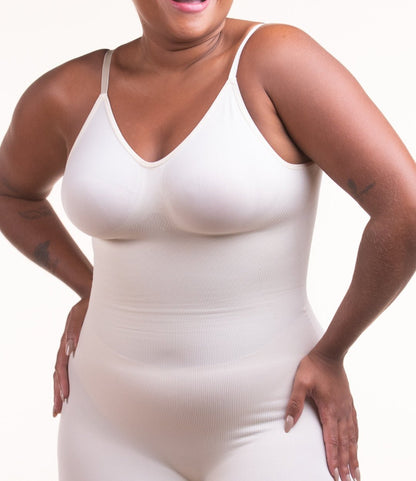 Soft Naked - Macaquinho Modelador Redutor de Medidas com Costas Aberta