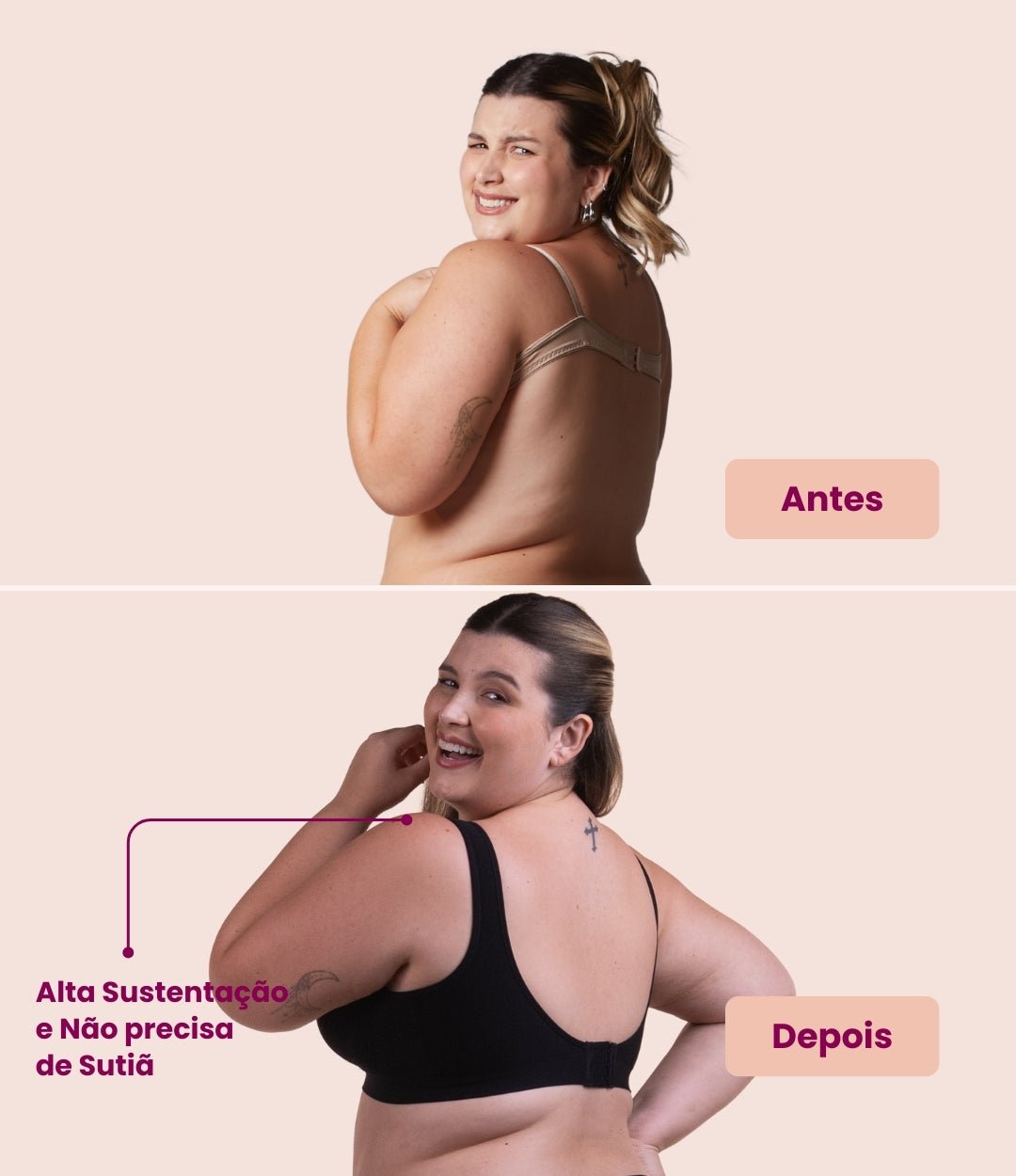 Sutiã Ajuste Perfeito - Conforto Para Uso Diário  (+1 Extensor grátis)