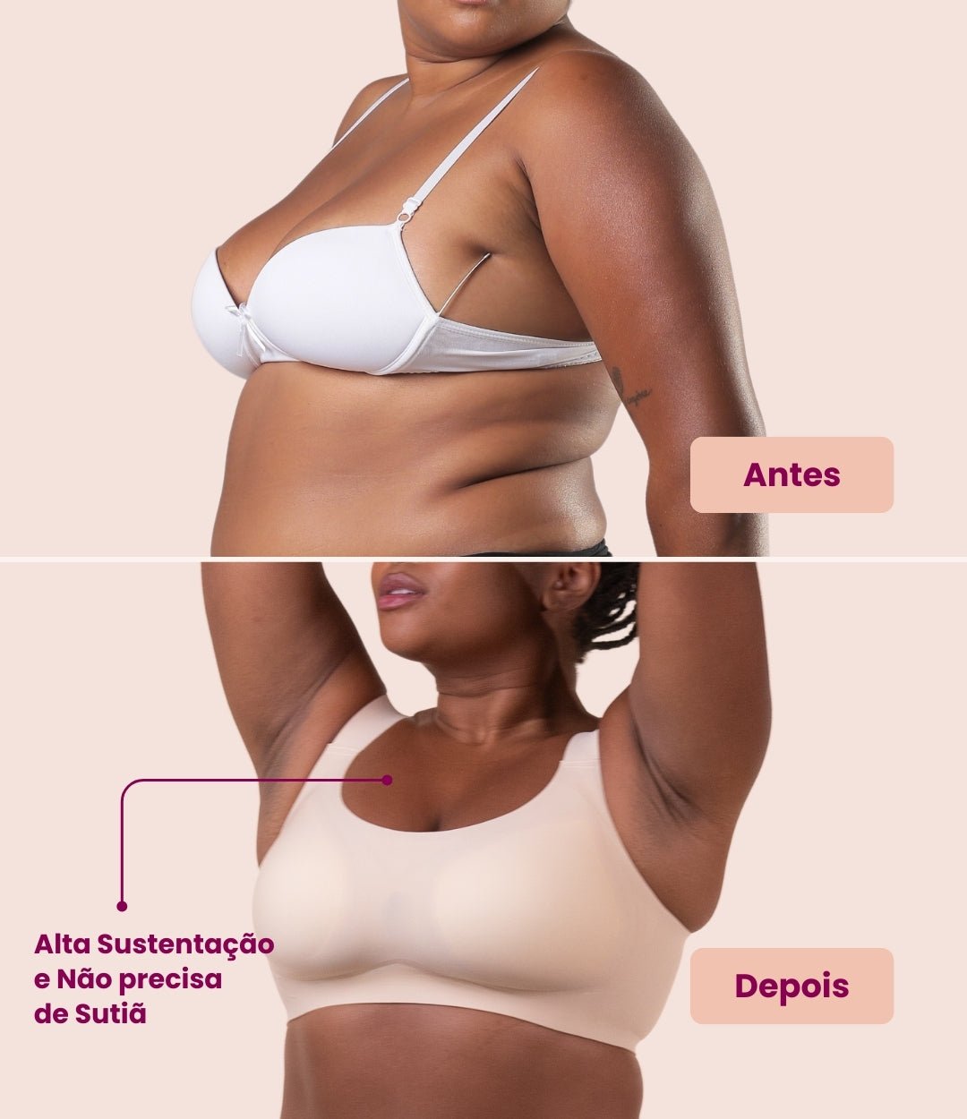 Sutiã Confort Plus - Suporte para todos os Tamanhos