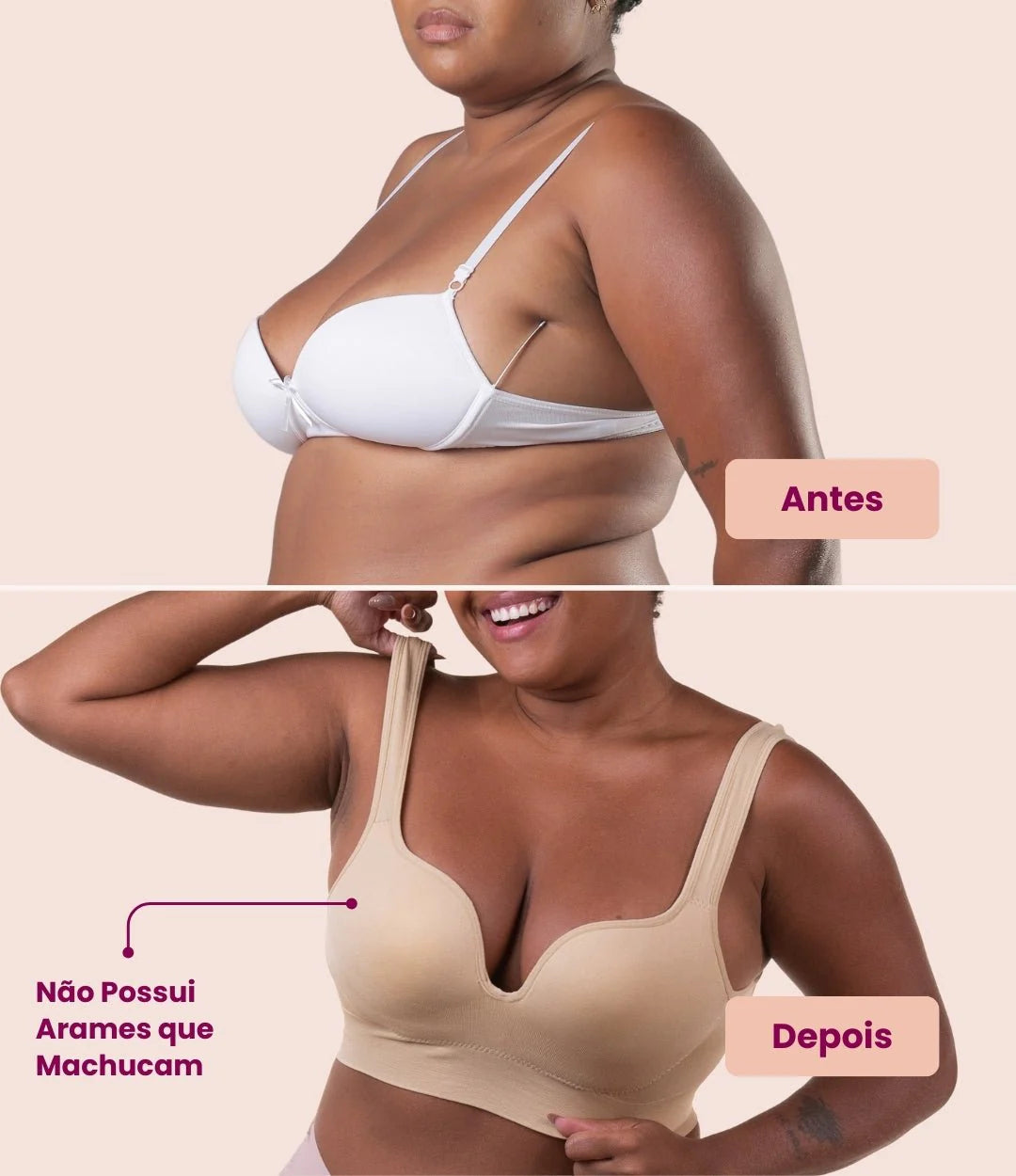 2 Sutiãs Push Up - Compre 1 Leve 2 - Black Estendida