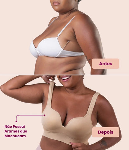 2 Sutiãs Push Up - Compre 1 Leve 2 - Black Estendida